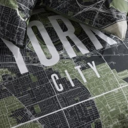 Parure de lit - TODAY - JAVA - 2 personnes - 240x220 cm - Coton - Imprimé New...