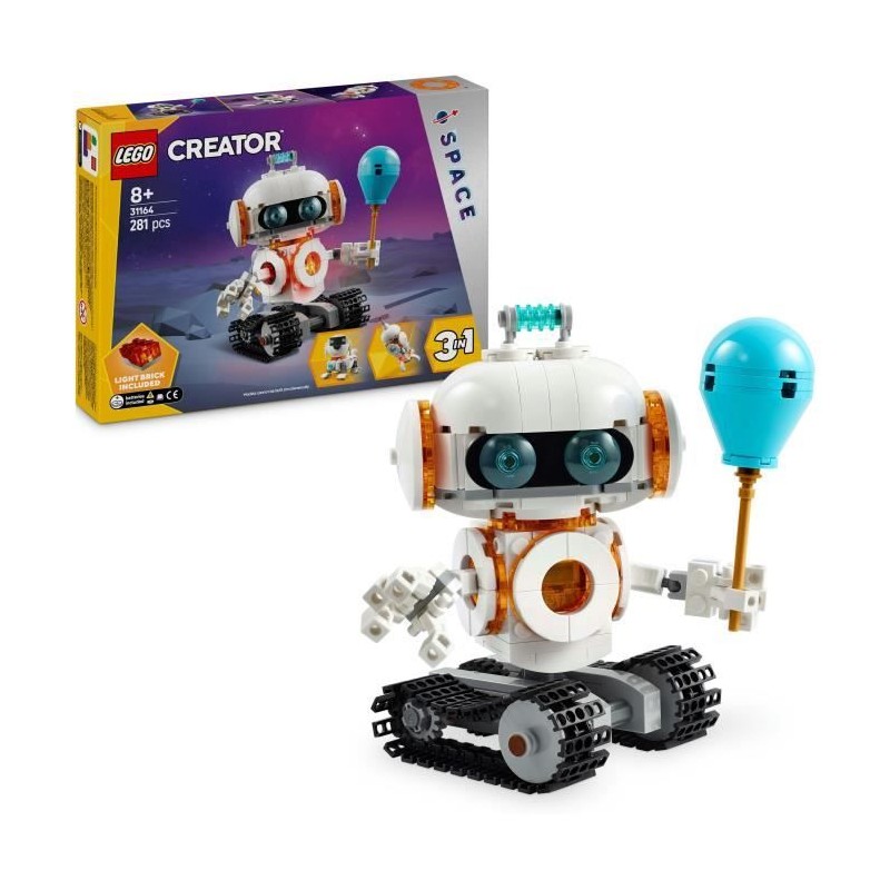 LEGO Creator 31164 3-en-1 Le robot de l'espace - Jeu de construction pour gar...