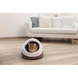 KERBL - Igloo pour chats - JANA - 37 x 45 x 30 cm - Marron