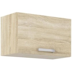 Meuble hotte porte basculante - Décor chene sonoma - L 60 x 31,6 x H 36 cm - ...