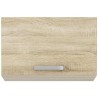 Meuble hotte porte basculante - Décor chene sonoma - L 60 x 31,6 x H 36 cm - ...