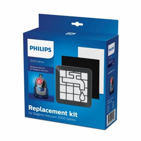 Kit d'entretien anti-poussiere pour aspirateur sans sac Philips  Série 2000 X...