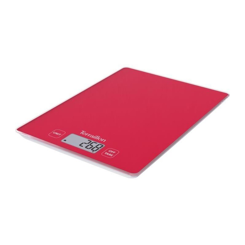 Balance de cuisine électronique - TERRAILLON - T3 Red - Capacité 3 kg - Gradu...
