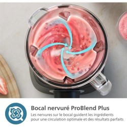 Blender mixeur - PHILIPS - HR3041/00 - Série 5000 avec gourde - 1200W