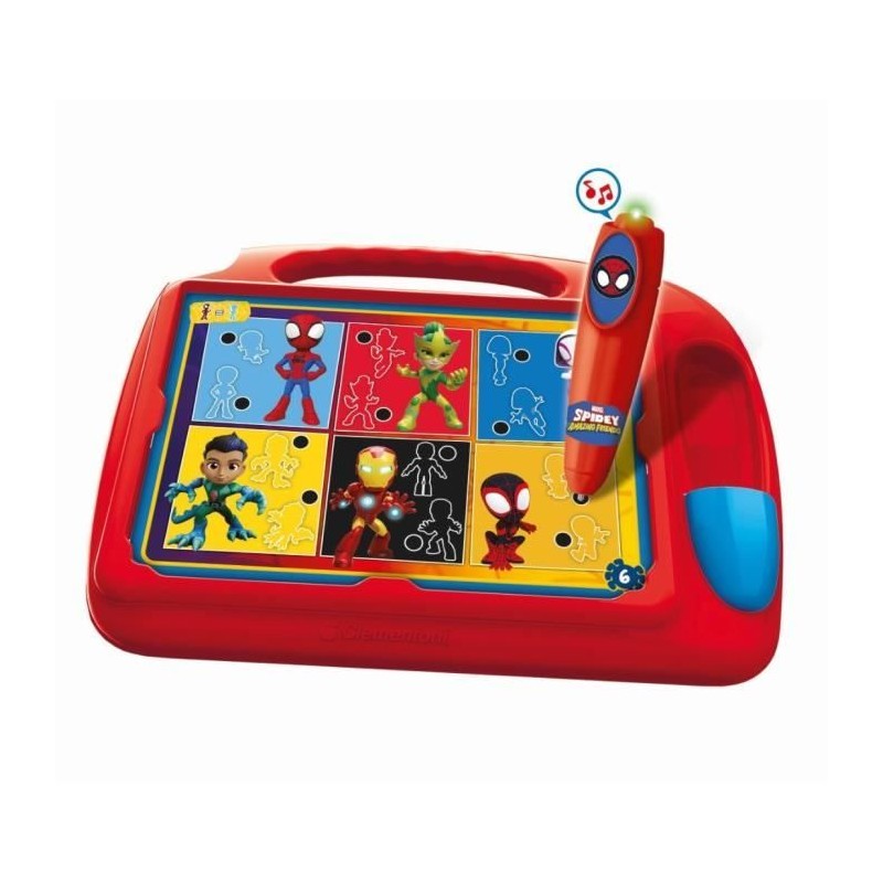 Clementoni - Pupitre Spidey - Jeu éducatif - Découvre les formes, les couleur...