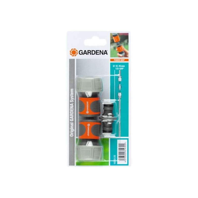 Kit d'arrosage GARDENA pour tuyau Ø19mm - 2 raccords rapides - Connecteur ada...