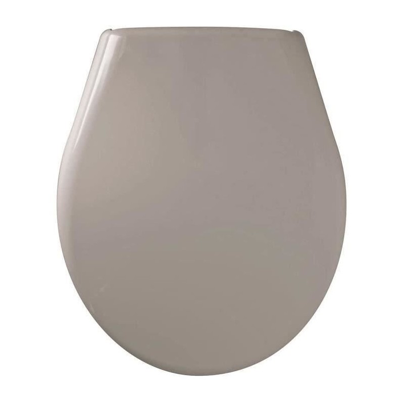 Abattant Marina Taupe - Polypropylene - Gelco - Déclipsable - Entraxe de fixa...