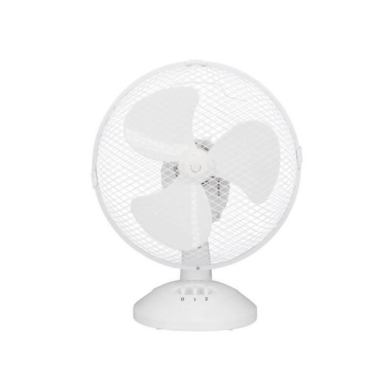 Ventilateur de table OCEANIC - 30W - Diametre 23 cm - 2 vitesses - Oscillant ...