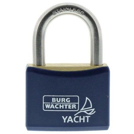 Set de 2 cadenas - BURG WACHTER - DUO 460 Ni 40 SB - Inox marin, double verro...