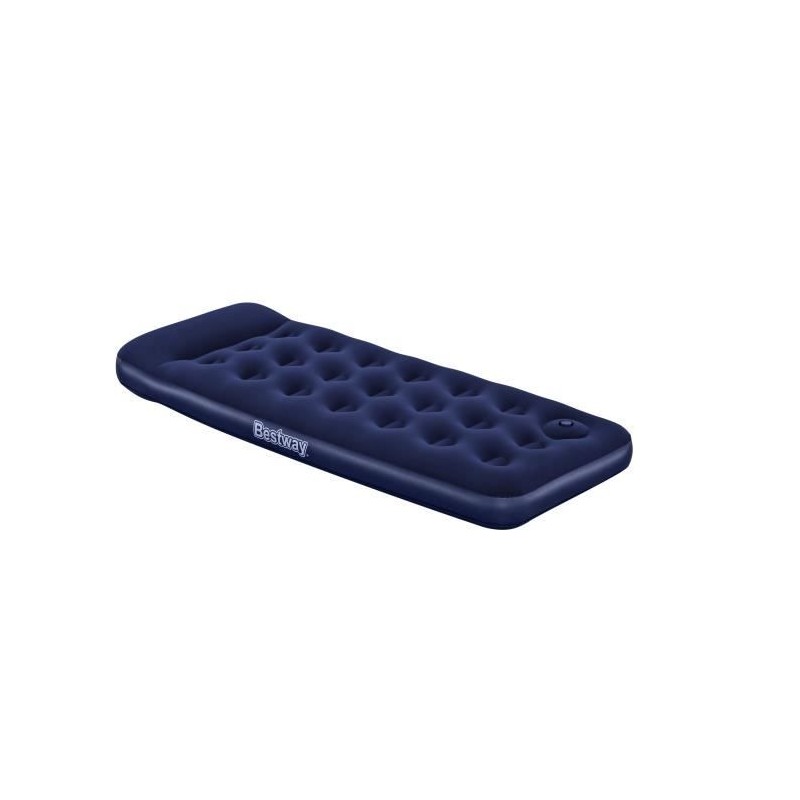 Matelas gonflable camping - BESTWAY - 1 place -185x76x22 cm avec pompe a pied...
