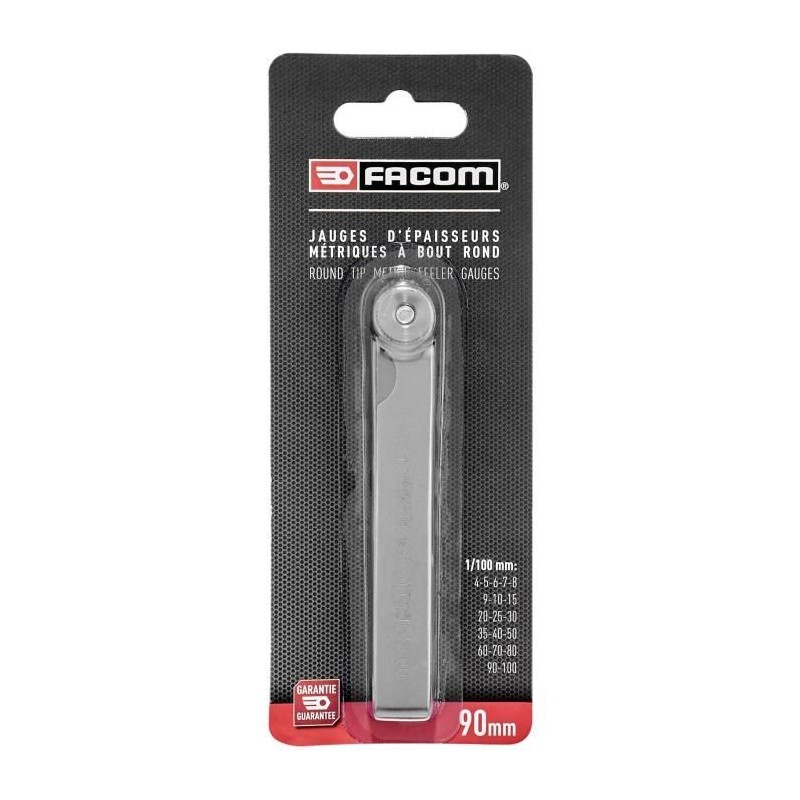 Jauge 19 Lames FACOM - 1618.00PB - Longueur des lames : 90 mm