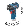 Boulonneuse Bosch Professional GDS 12V-115 + 2 batteries 3,0Ah + L-BOXX - 060...