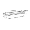 ELHO Balconniere GREEN BASICS -  6L - L 16,5 x P 39 x H 13,7 cm - Extérieur &...