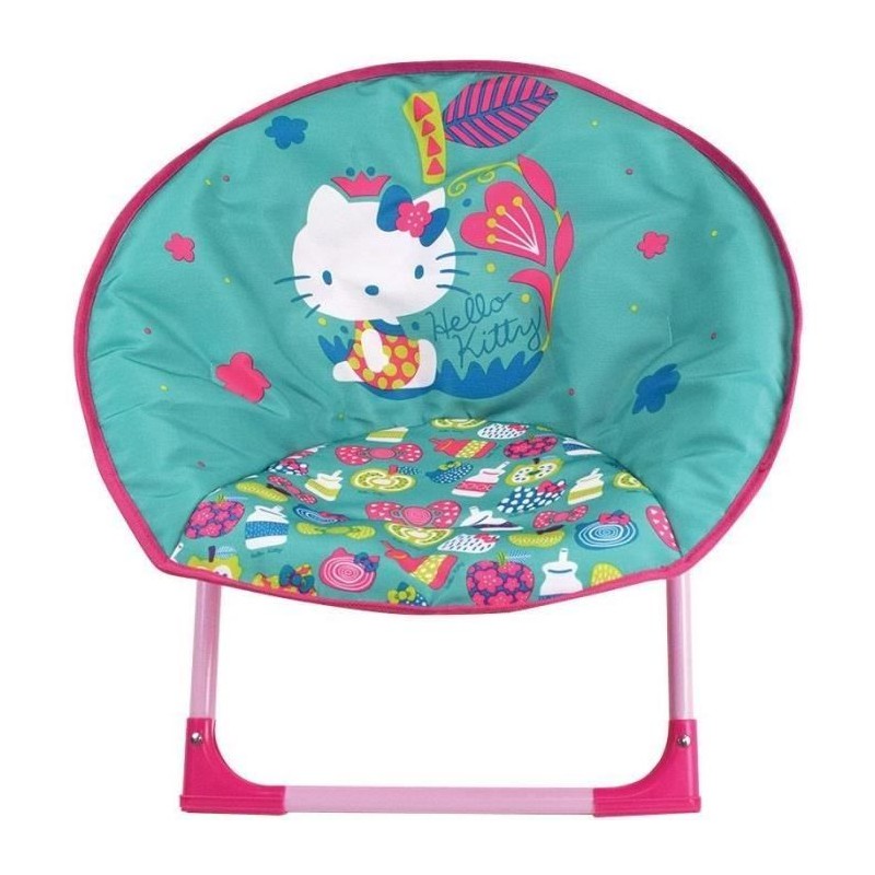 Siege lune pliant pour enfant - FUN HOUSE - HELLO KITTY - Dimensions H.47x L....