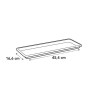 ELHO Soucoupe Barcelona Balconniere 50 - L16,7 x l45,5 x H3 cm - Anthracite -...