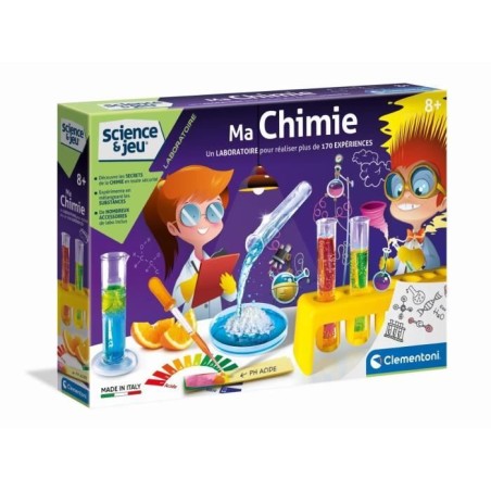 Clementoni - Science & Jeu - Ma chimie - Réalise plus de 170 expériences sans...