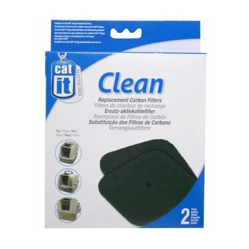 Recharge 2 filtres charbon pour maison de toilette
