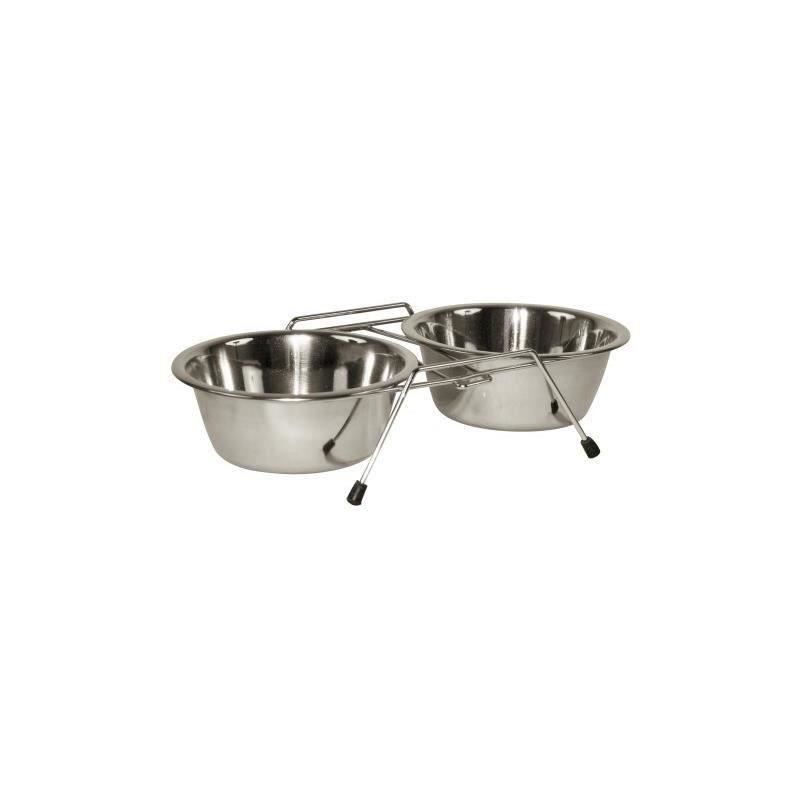 KERBL Support double écuelles 2x900ml - Pour chien