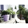 ELHO Pot de fleurs rond Loft Urban - Ø 19.3 x 17.5 cm - Gris chaud