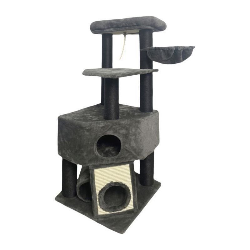 GUILY Arbre a chat stable - Idéal chats taille moyens - 50 x 50 x 141 cm - Gr...
