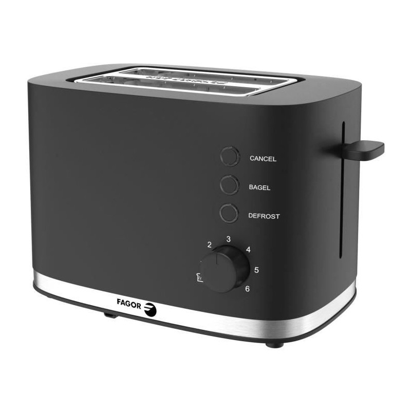 Grill Pain - FAGOR - FG250 - 4 fonctions : Bagel, Réchauffage, Annulation, Dé...