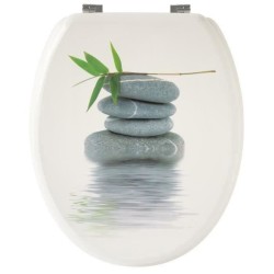 Abattant WC Galets gris -...