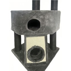 GUILY Arbre a chat stable - Idéal chats taille moyens - 50 x 50 x 141 cm - Gr...