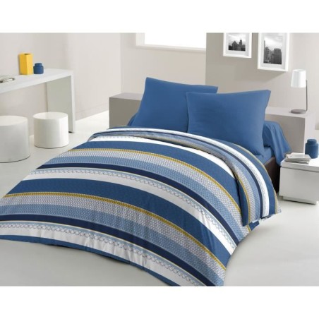 Parure de couette microfibre HOME PASSION STANIS - 1 housse de couette 240 x ...