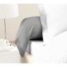 LOVELY HOME Lot de 2 Taies de Traversin 100% coton 85x185 cm gris clair