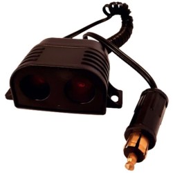 Double prise allume-cigare 12/24V - HTC EQUIPEMENT -Connecteur DIN - Haute pu...