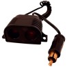 Double prise allume-cigare 12/24V - HTC EQUIPEMENT -Connecteur DIN - Haute pu...