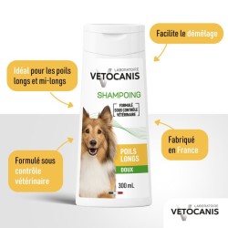 Shampoing - VETOCANIS - BIO000492 - Chien poils longs - 300 ml