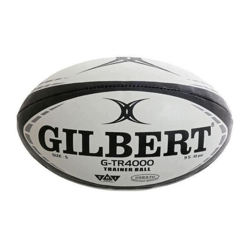 Ballon de rugby d'entrainement - GTR4000 - Noir - GILBERT - T3