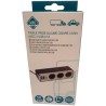 Triple prise allume cigare 12V/24V - HTC EQUIPEMENTS - avec 2 USB-A 3.1A - Pu...