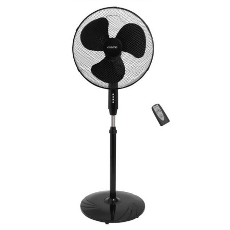 OCEANIC Ventilateur de pied - 45 W - Ø 44 cm - 3 vitesses - Oscillant - Incli...