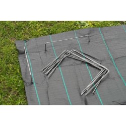 Nature Chevilles de fixation de bâche 20 pcs 25 x 20 cm Métal 409335