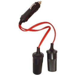 Double prise allume cigare 12V/24V-HTC EQUIPEMENTS-Haute puissance 10A.Avec c...