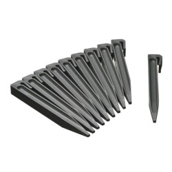 Piquets pour bordures de jardin - NATURE - Ancres en polypropylene gris - Lot...