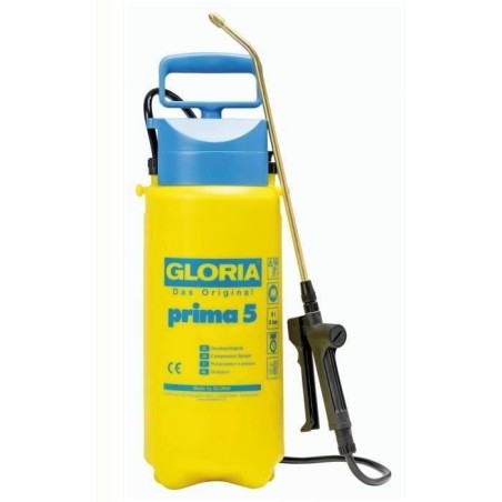 Pulvérisateur a pression - GLORIA - Prima 5 - 5L - Jaune et bleu - Avec lance...