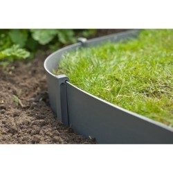 Piquets pour bordures de jardin - NATURE - Ancres en polypropylene gris - Lot...