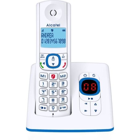 Téléphone sans fil - ALCATEL - F530 Voice - Répondeur, blocage d'appels, main...