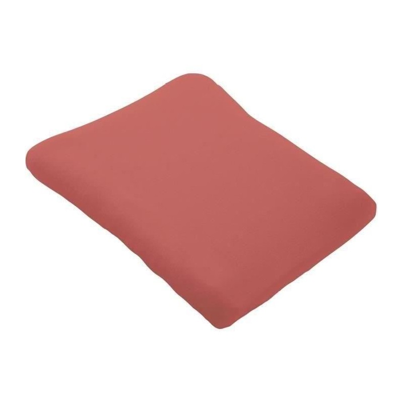 Housse de matelas a  langer en éponge bouclette - Terracotta - 50 X 75 cm