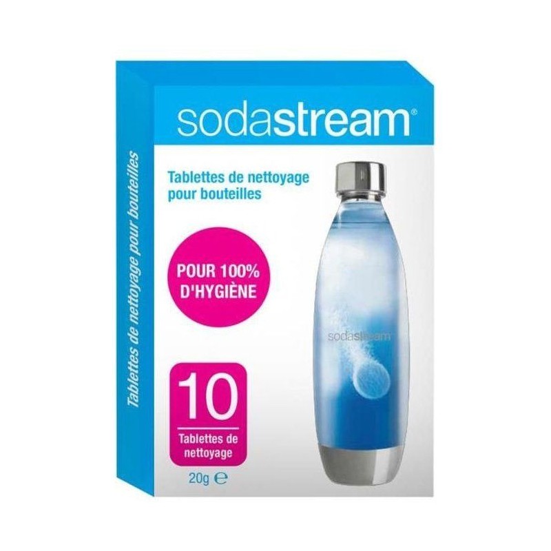 Tablettes de nettoyage SODASTREAM - Nettoie et assainit vos bouteilles de gaz...