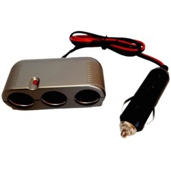 Triple prise allume-cigare 12/24V - HTC EQUIPEMENT - avec prise Haute puissan...