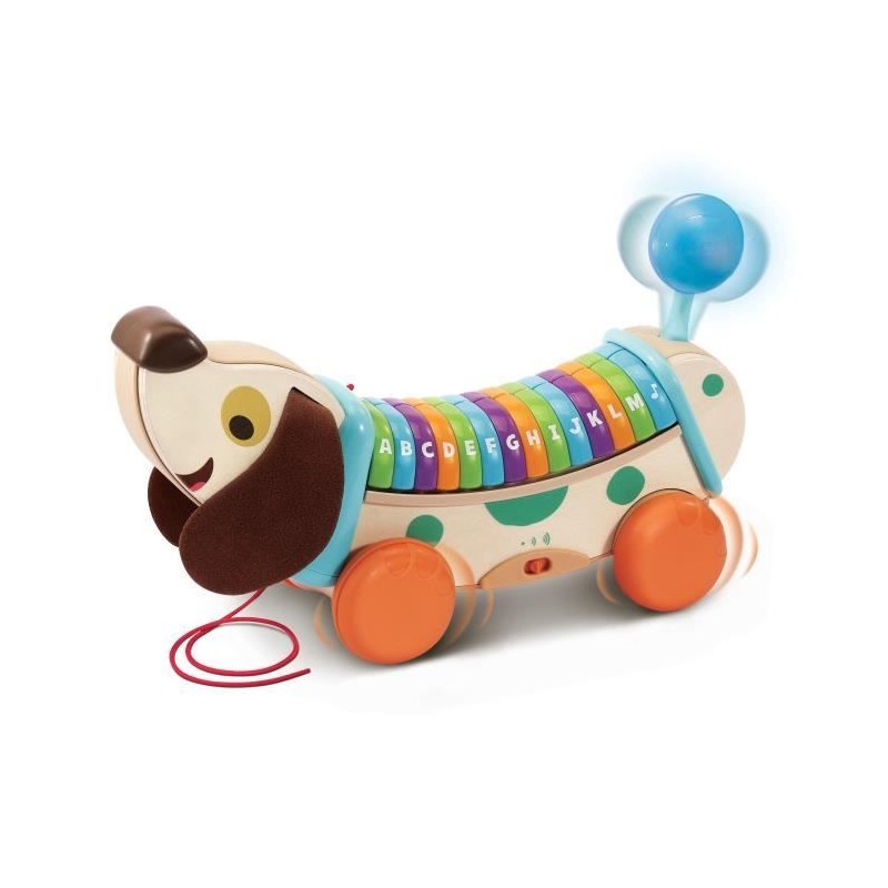 VTECH BABY - Play Green - Mon Chien ABC Interactif (Jouet Bois FSC)