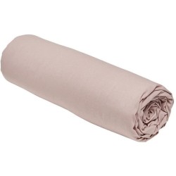 Drap housse TODAY Essential - 90 x 190 cm - 1 personne - 100% Coton uni - Ros...