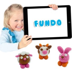 Pâte a modeler FunDo - Animaux de la ferme (3x90gr-1x40gr) - SES