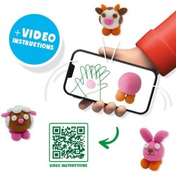 Pâte a modeler FunDo - Animaux de la ferme (3x90gr-1x40gr) - SES