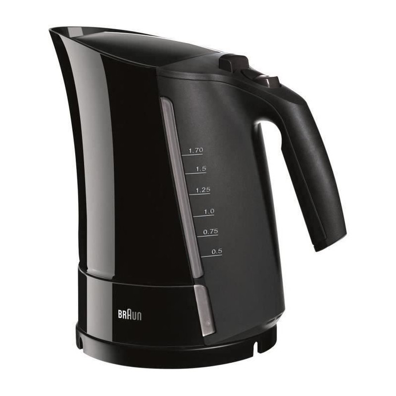 Bouilloire BRAUN WK300 - 1,7L - Noir - Chauffe ultra-rapide 45s - Filtre anti...