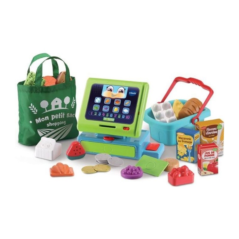 VTECH - 1,2,3 Imite-Moi - Caisse Enregistreuse Interactive Maxi Shopping - Jo...